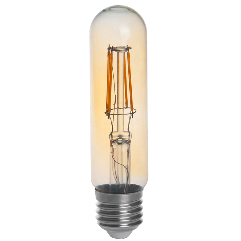 Gold Tint T10 E26/E27 4W LED Vintage Antique Filament Light Bulb, 40W Equivalent, 4-Pack Gold Tint T10 E26/E27 4W LED Vintage Antique Filament Light Bulb, 40W Equivalent, 4-Pack